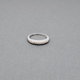 PAVE DIAMOND CROWN RING WHITE GOLD