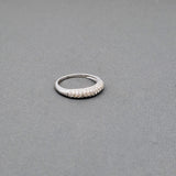 PAVE DIAMOND CROWN RING WHITE GOLD