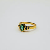 EMERALD AND SAPPHIRES RING