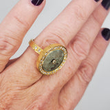 BERYL SUN GOLD RING