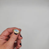 CABOCHON MOONSTONE GOLD RING