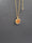 CARNELIAN WITH DIAMONDS & SAPPHIRES SUN PENDANT NECKLACE