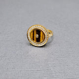 TIGER EYE SUN RING