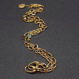 DOUBLE DIAMOND CLASP LINK CHAIN