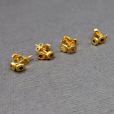 GEMSTONE STUD EARRINGS