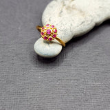 RUBY FLOWER TICO RING