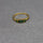 THREE EMERALD GOLD RING