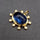 KYANITE AND DIAMONDS SUN BURST PENDANT