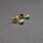 TURQUOISE DROP-STUD EARRINGS