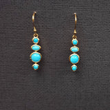 TURQUOISE SHAPE EARRINGS