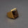SMOKY TOPAZ PAVE RING
