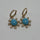 SUNBURST TURQUOISE CHARM EARRINGS