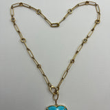 TURQUOISE HEART NECKLACE