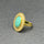 3 ROUND SHIELD TURQUOISE RING