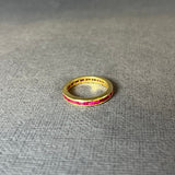 RUBY BAGUETTE GOLD RING