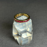 RUBY BAGUETTE GOLD RING