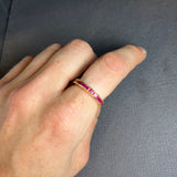RUBY BAGUETTE GOLD RING