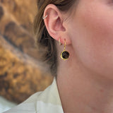 SMOKEY TOPAZ GOLD EARRINGS