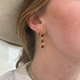 DIAMOND GARNET EARRINGS