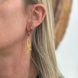 CORAL GOLD EARRINGS