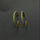 ALL AROUND TURQ HOOP EARRINGS