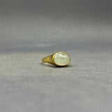 AQUAMARINE DOME 18 KT GOLD RING