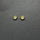 ROUND CABOCHON GOLD POST EARRINGS