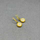 MOONSTONE DIAMONDS 14KT SIGNATURE EARRINGS