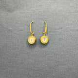 MOONSTONE DIAMONDS 14KT SIGNATURE EARRINGS