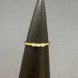 THREE DIAMOND GOLD RING