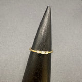 THREE DIAMOND GOLD RING