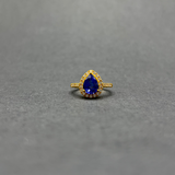 TANZANITE AND PAVE DIAMOND RING