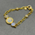 MOONSTONE & DIAMOND SUN LINK BRACELET