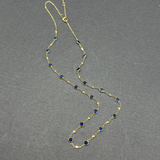 KYANITE AND DIAMOND PRINCESS NECKLACE