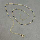 KYANITE AND DIAMOND PRINCESS NECKLACE