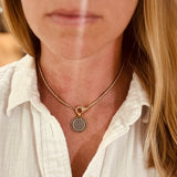 PAVE DIAMOND BEADED NECKLACE