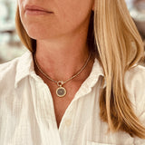 PAVE DIAMOND BEADED NECKLACE