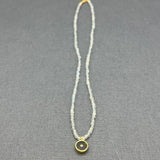 LABRADORITE BEADED SUN NECKLACE
