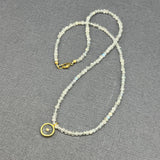 LABRADORITE BEADED SUN NECKLACE