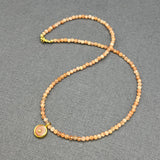 OPALS BEADED SUN NECKLACE