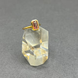 RECTANGULAR TOURMALINE RING