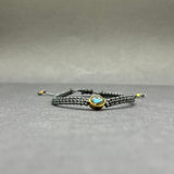 LABRADORITE MACRAME BRACELET