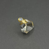 MOONSTONE HAMMERED RING