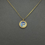 MOONSTONE SUN NECKLACE