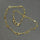 GOLD LINKS WITH DIAMONDS AND MOONSTONES NECKLACE