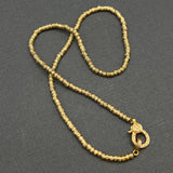 PAVE DIAMOND BEADED NECKLACE
