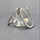 DIAMOND OVAL WHITE GOLD EARRINGS
