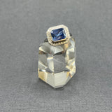 SAPPHIRE DIAMOND WHITE GOLD RING