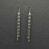 DIAMOND DANGLE WHITE GOLD EARRINGS