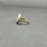 WHITE GOLD SUN MAG RING, DUAL SIDED FLIP